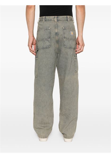 og single knee pant man blue CARHARTT WIP | I0358193FU.GD